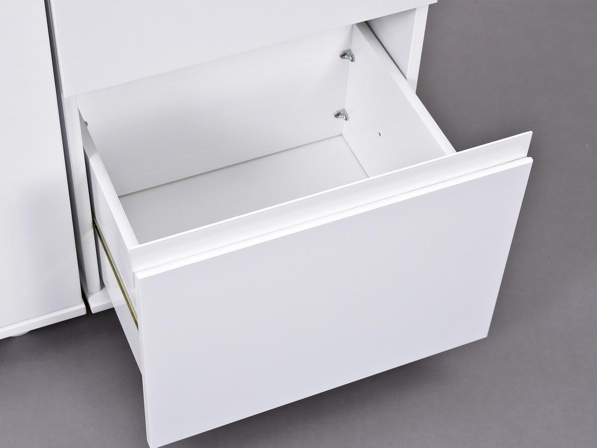 Multifunkcijska Pisalna Miza Laptop Office, Bela - bela, Konvencionalno, leseni material (66/37/72cm)