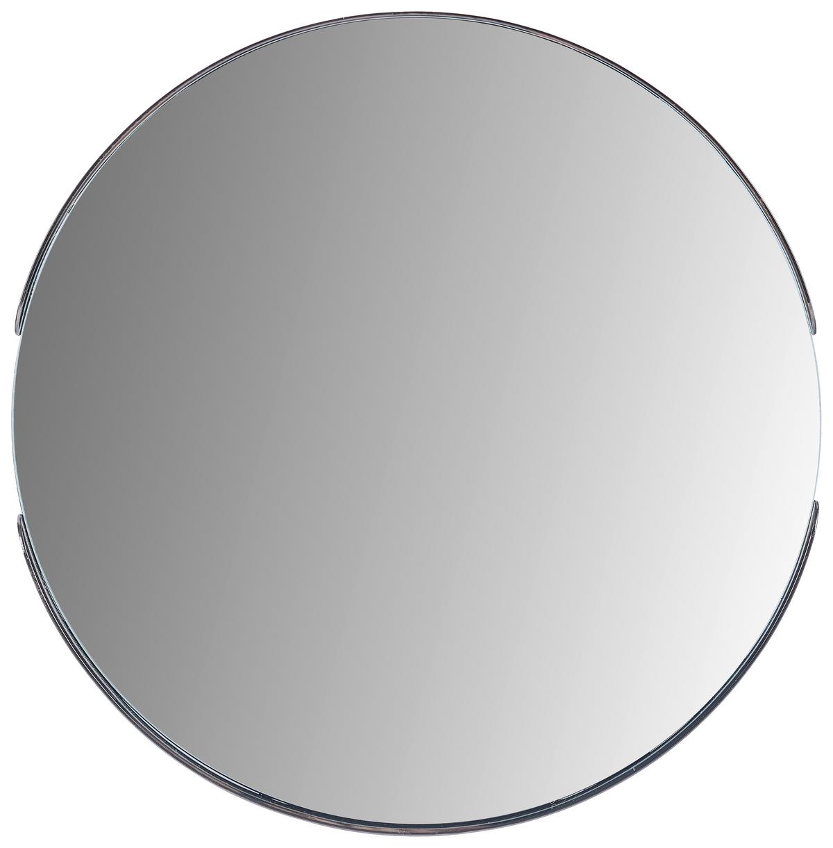 LUSTRO ŚCIENNE NOAH - kolor niklowy, Trend, metal/szkło (40/40/3,5cm) - Carryhome