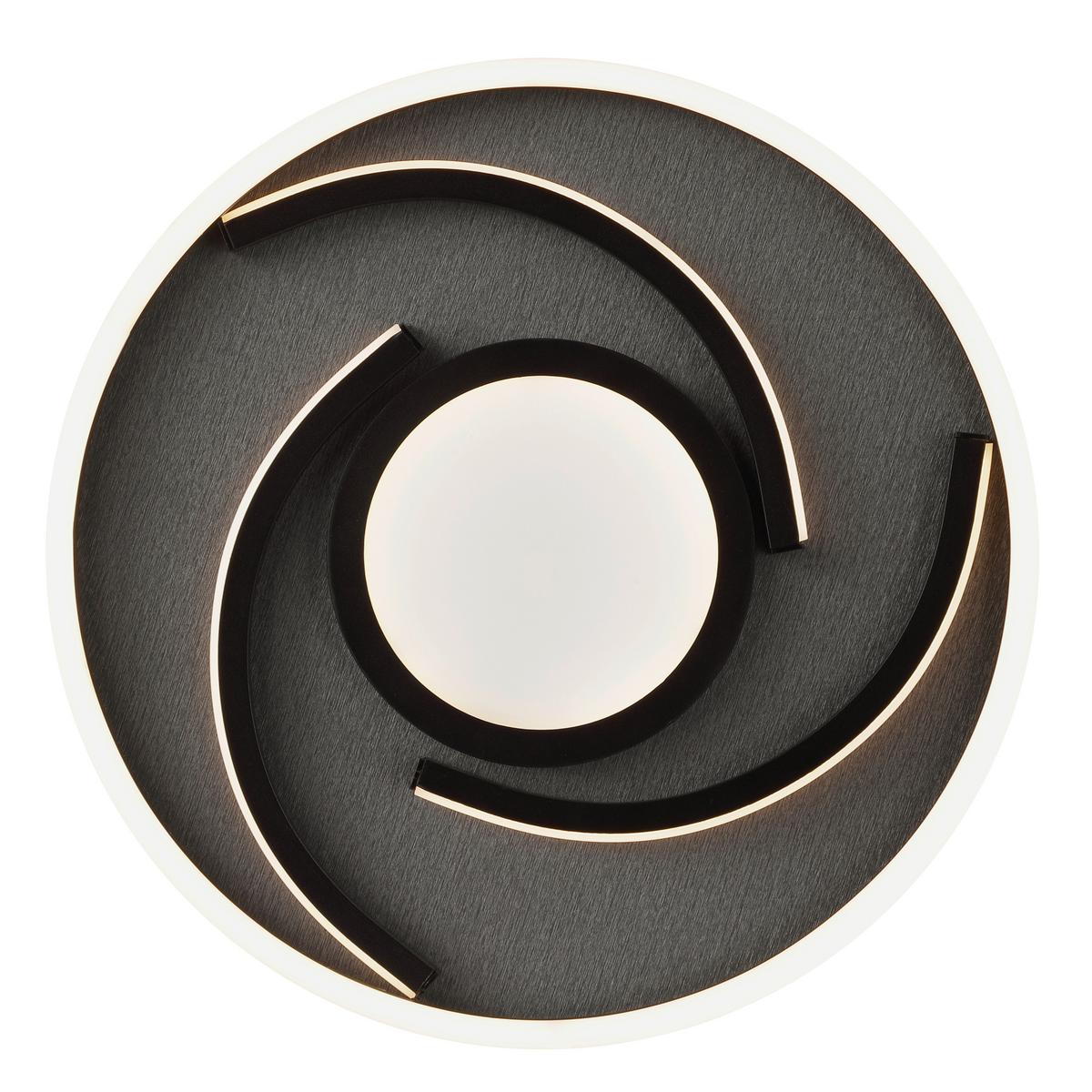 LAMPA SUFITOWA LED G81197/76 HARDY - czarny, Design, tworzywo sztuczne/metal (35/4,8cm) - Brilliant