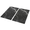 TÄCKPLATTA FÖR SPIS MARBLE - 2PCS - svart, Klassisk, glas (30/52cm) - Mömax