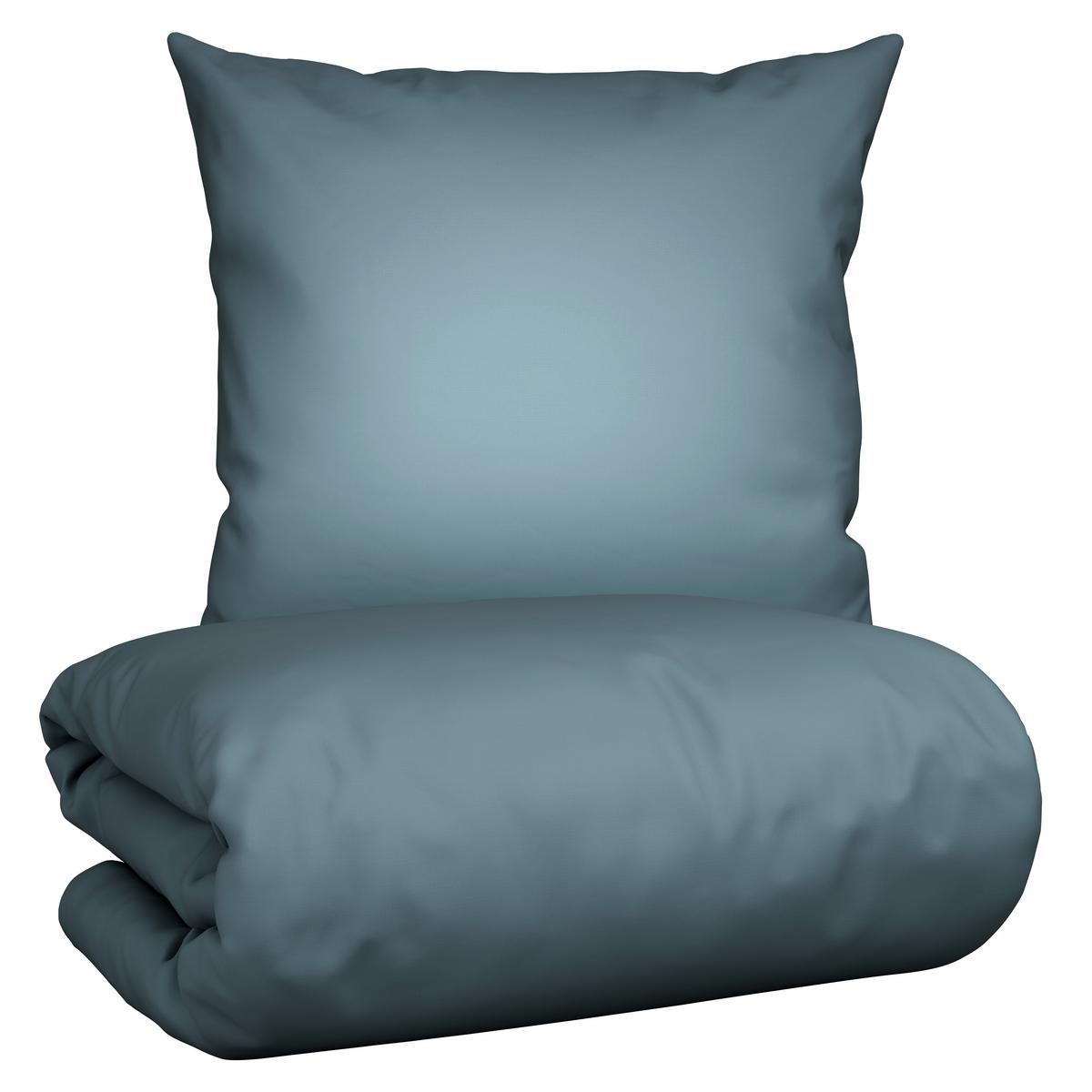 Bettwäsche Bio-Anna Blau ca. 135x200cm - Blau, Natur, Textil (135/200cm) - ecoTree