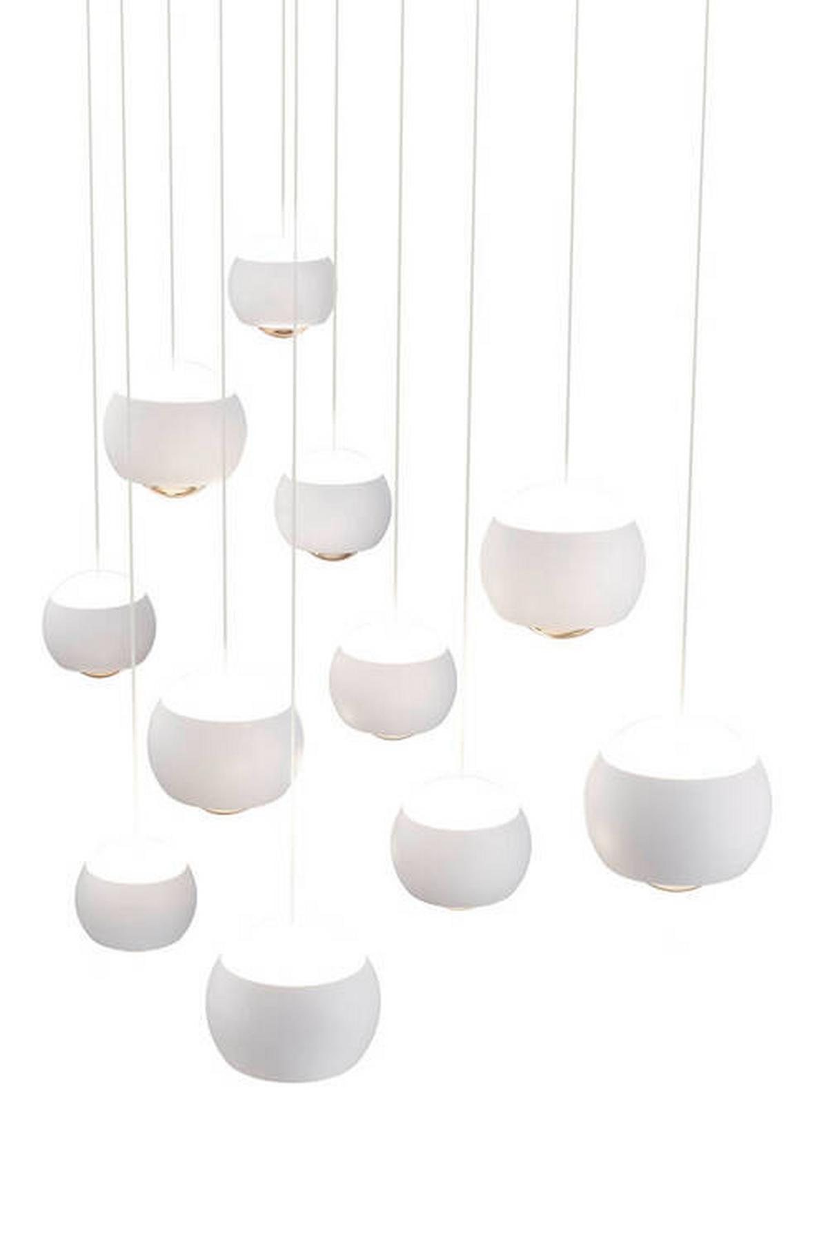 LAMPA WISZĄCA LED MR34441131 CANNON - biały/przezroczysty, Design, tworzywo sztuczne/metal (114/30/200cm) - Musterring