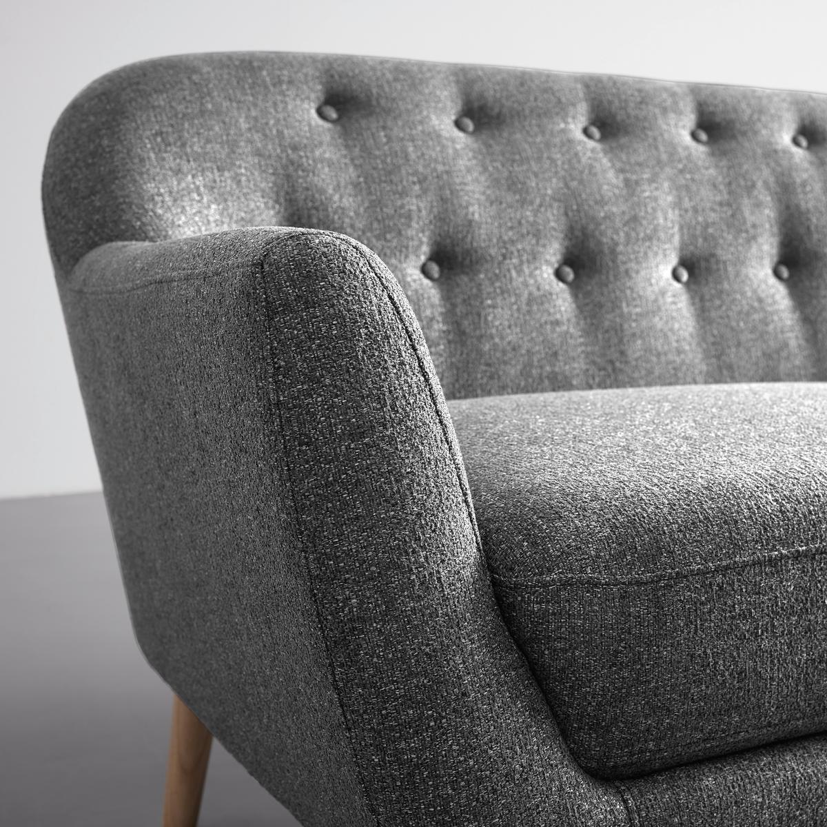 Sofa Anela Grau Webstoff - Naturfarben/Grau, MODERN, Holz/Textil (168/79/84cm) - Bessagi Home