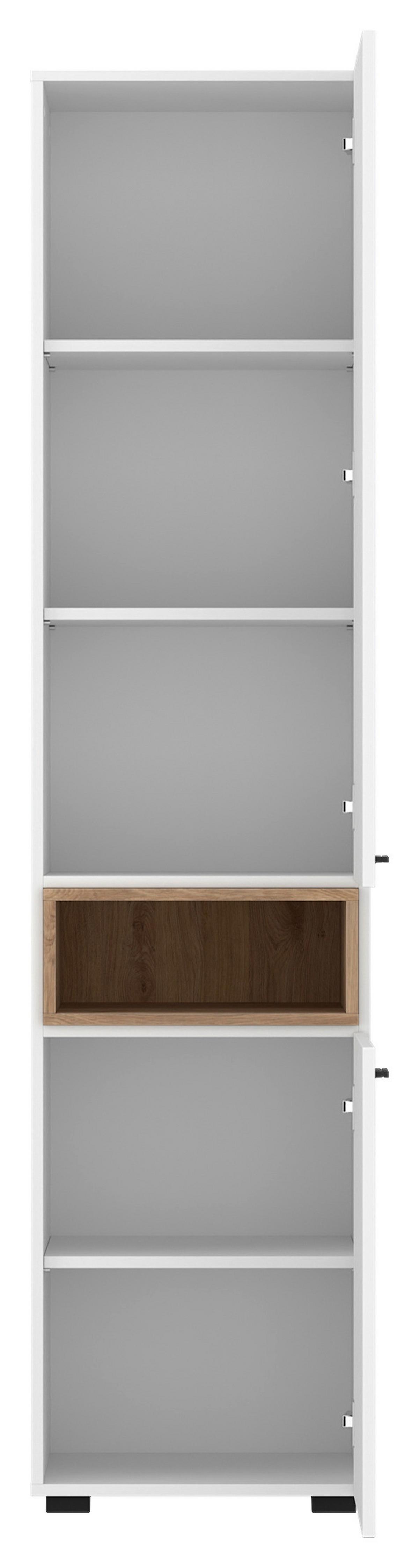 Ormar S Klasičnim Vratima Marlow - bijela/boje hrasta, Moderno, drvni materijal/plastika (46/194,9/41,6cm) - Modern Living