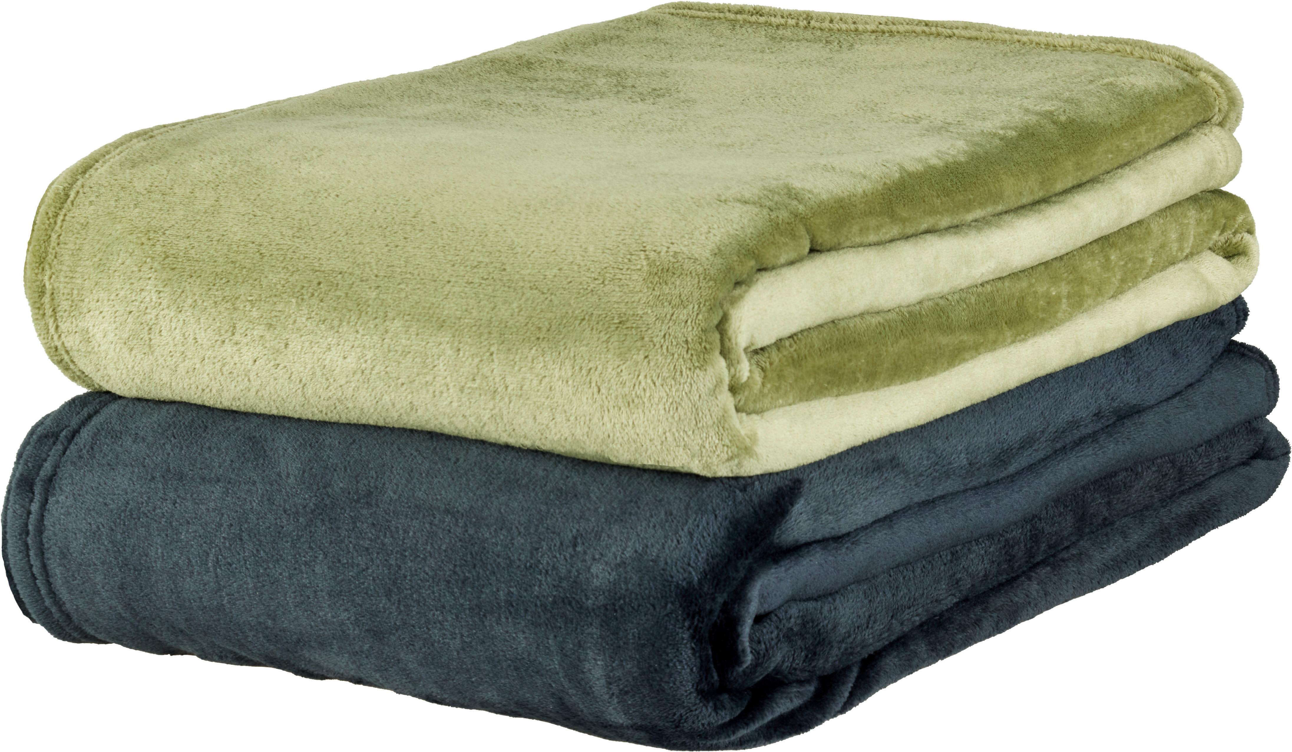 Kuscheldecke Michael XXL Hellgrün ca. 220x240cm - Hellgrün, Textil (220/240cm) - Modern Living