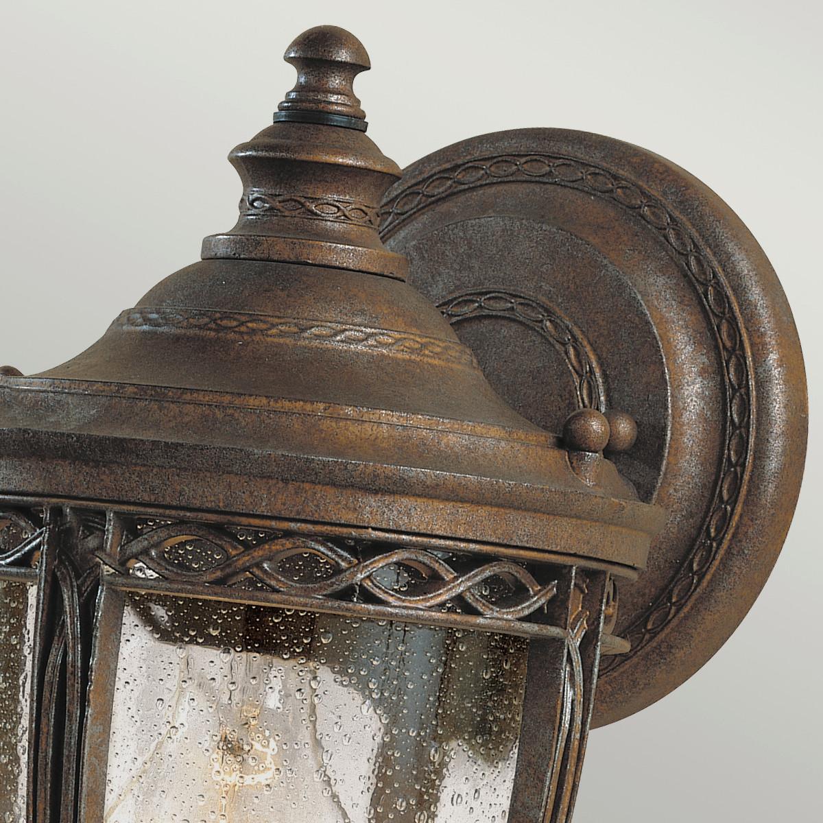 Kültéri Falilámpa Fe-Eb2-S-Brb - bronzszínű, Konventionell, üveg/fém (16.7/32.1/19.1cm) - Elstead Lighting