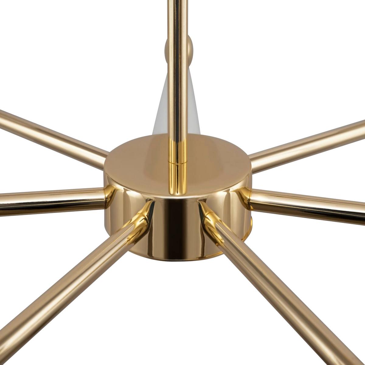 Kronleuchter Vesper Weiß max. 40 Watt - Goldfarben/Weiß, Basics, Metall (91/32/91cm) - MAYTONI