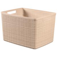 Tárolókosár Jute - krém, műanyag (36/23/28cm) - Curver