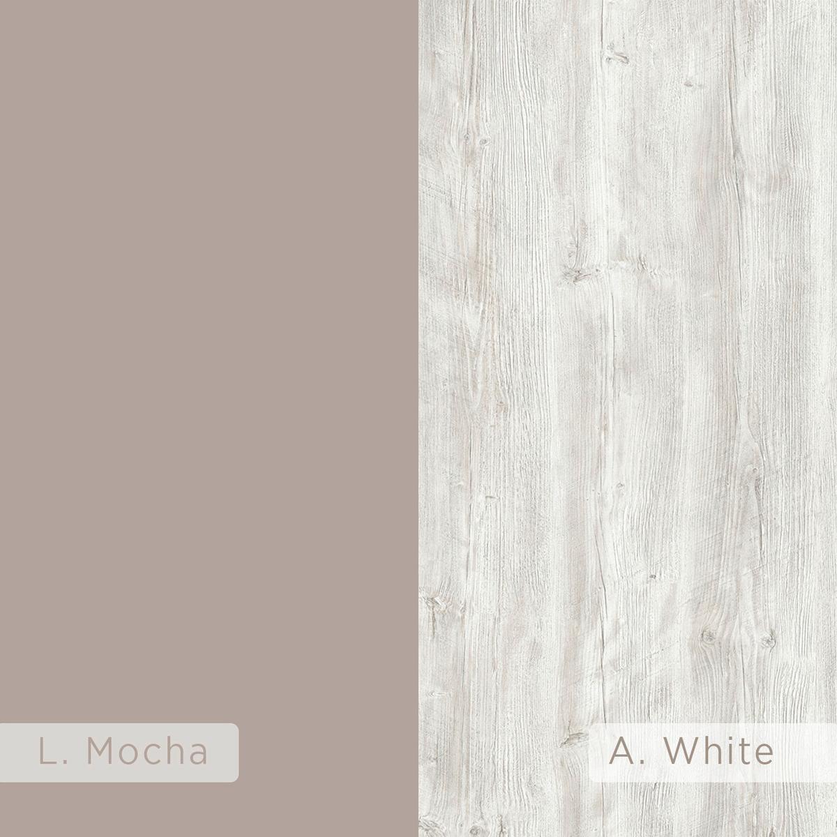 Nachtkästchen Glynn ca. 45x50x35 cm Mokka - Mokka/Sonoma Eiche, Design, Holzwerkstoff/Metall (50/60/42cm) - Livetastic