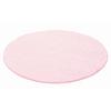 Hochflorteppich Life Pink Ø ca. 80cm - Pink, Trend, Textil (80cm)