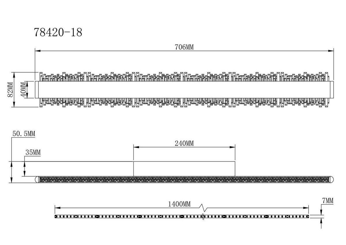 Led Zidna Svjetiljka Stalagmita - siva/prozirno, Design, metal/plastika (70,5/8/4cm) - Globo