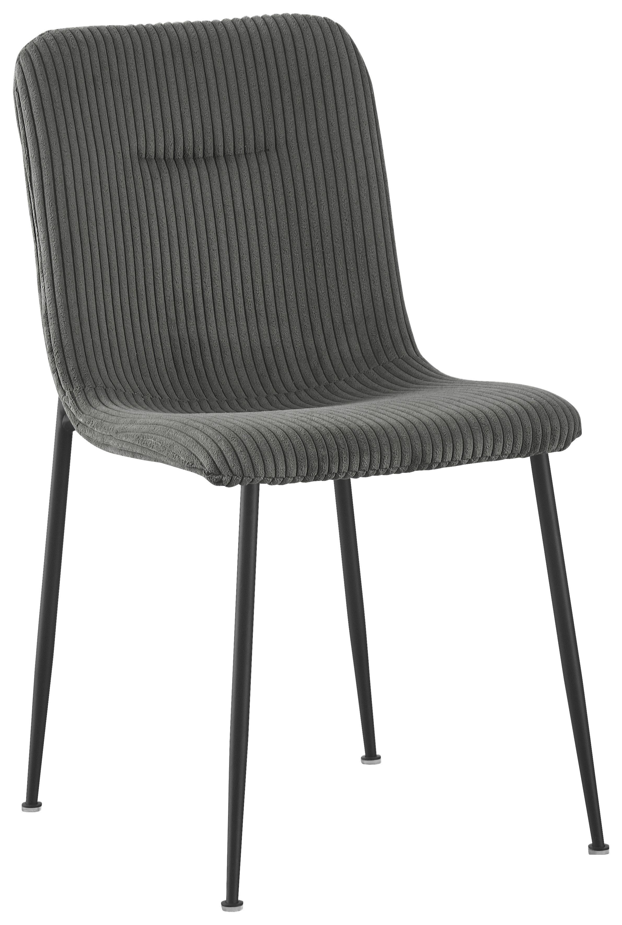 KRZESŁO WENDY -EXKLUSIV- - czarny/szary, Design, metal/tkanina (43/83/56cm) - Xora