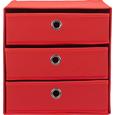 Schubladenbox Mona in Rot ca. 32x31,5cm - Rot, MODERN, Karton/Textil (32/31,5/32cm) - MÖMAX modern living