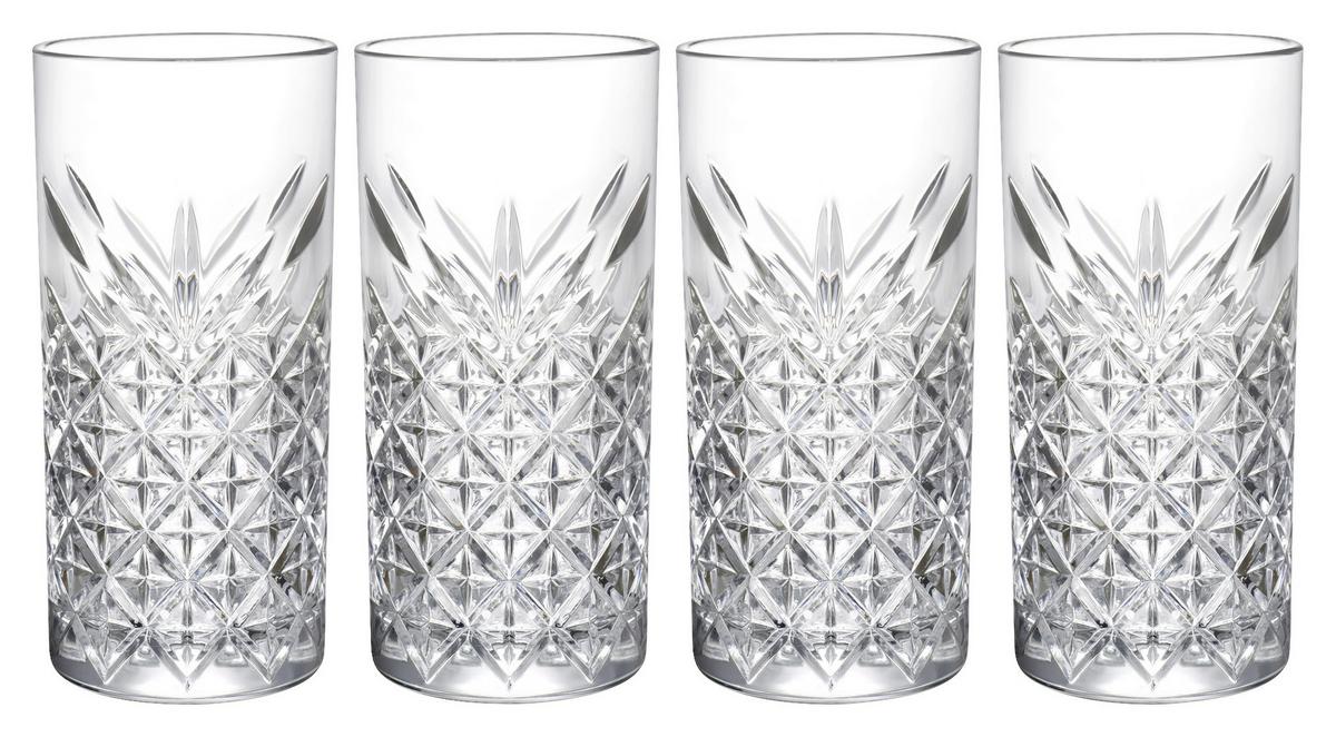 Longdrinkglas Timeless, 4-teilig - Transparent, Basics, Glas (295ml) - Mäser