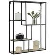 Wandregal in Schwarz - Schwarz, LIFESTYLE, Holzwerkstoff/Metall (60/78/15cm) - Modern Living Wandregal in Schwarz - Schwarz, LIFESTYLE, Holzwerkstoff/Metall (60/78/15cm) - Modern Living