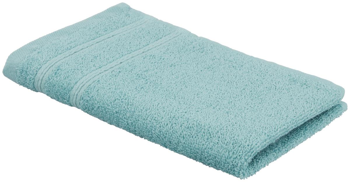 Gästetuch Melanie in Blau ca. 30x50cm - Hellblau, Textil (30/50cm) - Modern Living