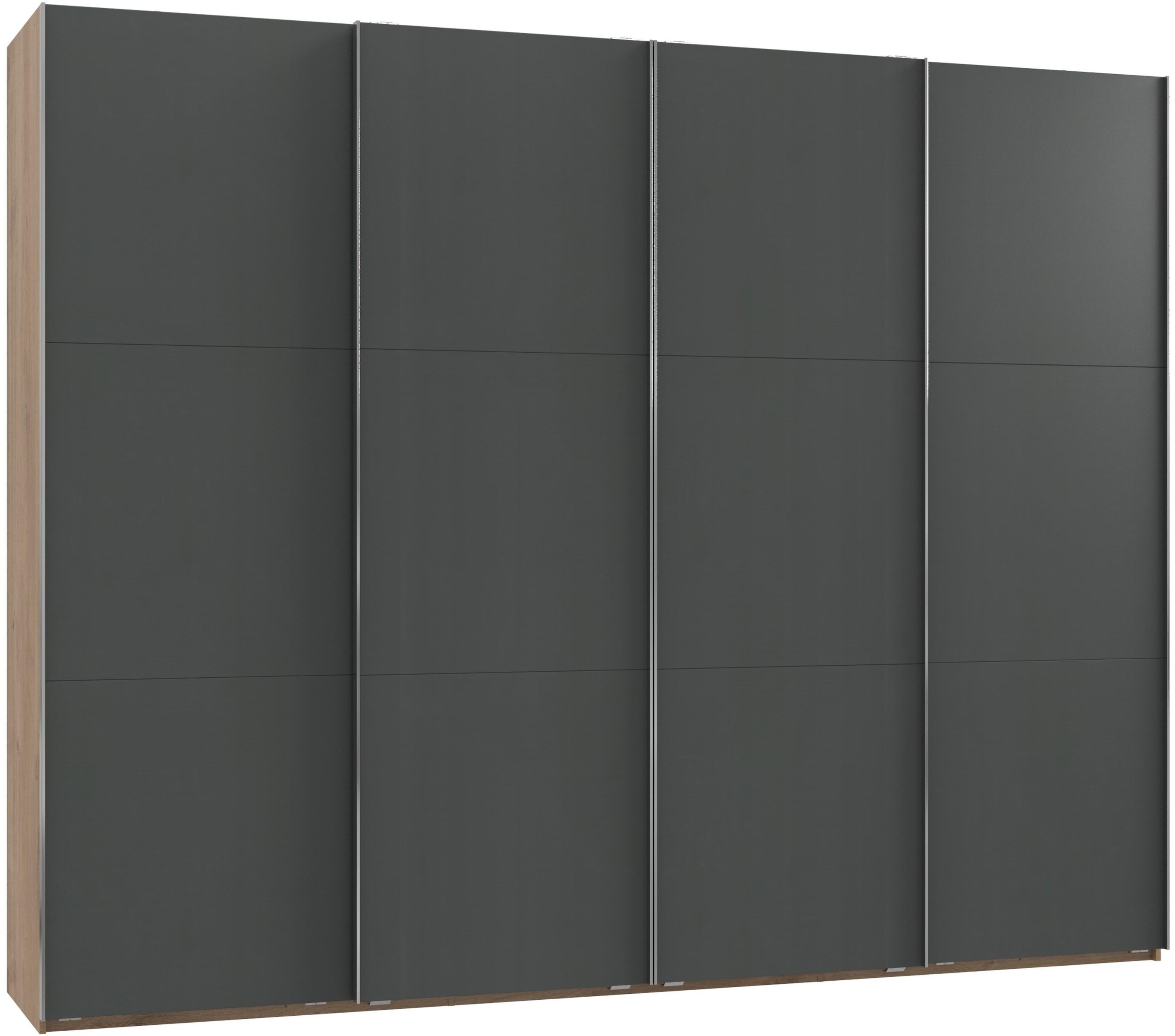 Ormar S Kliznim Vratima Level 36 A - boje grafita/boje hrasta, Moderno, drvni materijal (300/236/65cm) - Modern Living