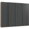 Ormar S Kliznim Vratima Level 36 A - boje grafita/boje hrasta, Moderno, drvni materijal (300/236/65cm) - Modern Living