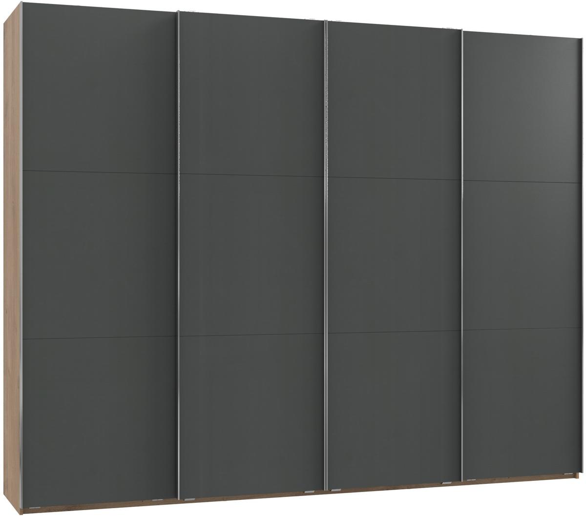 Ormar S Kliznim Vratima Level 36 A - boje grafita/boje hrasta, Moderno, drvni materijal (300/236/65cm) - Modern Living