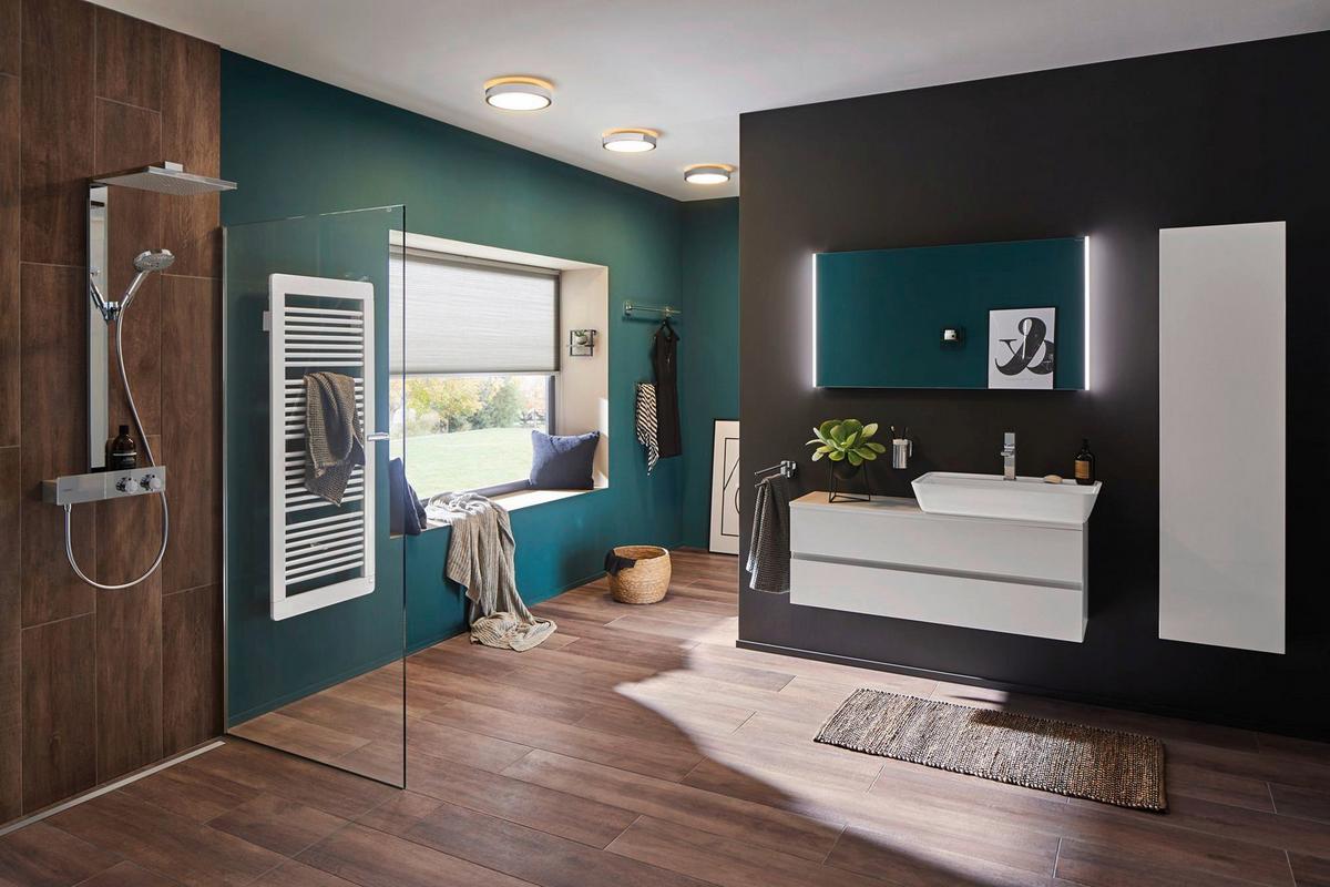Badezimmer-Deckenleuchte Aviar in Chromfarben max. 20 Watt - Chromfarben, Design, Kunststoff (30/6,2cm) - Paulmann