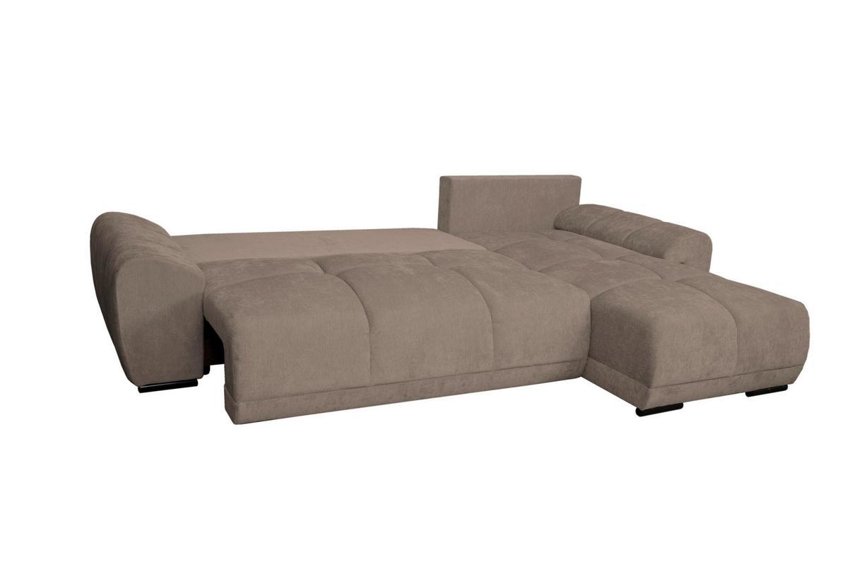 Kutna Garnitura Bonn - crna/taupe, Moderno, tekstil/plastika (296/182cm)