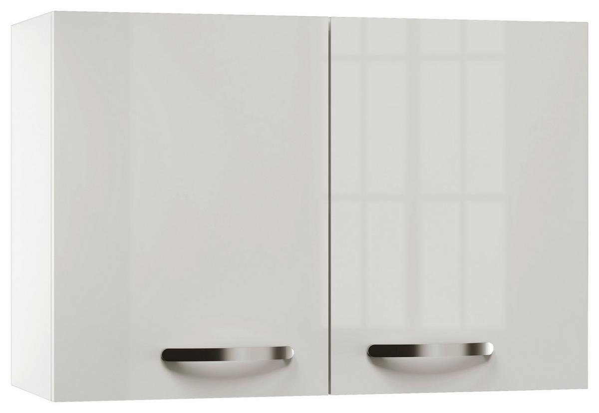 Kuhinjska Zgornja Omarica Alba, Bela, Š. 80 Cm - barve nerjavečega jekla/bela, Moderno, kovina/leseni material (80/54,8/32cm) - FlexWell