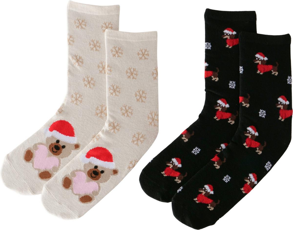 Socken Liam I Multicolor 2 Stück - Multicolor, KONVENTIONELL, Textil (13/8/4cm) - Mömax