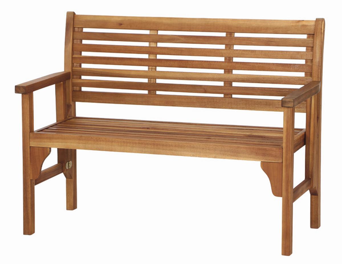 Gartenbank Akazie massiv geölt 508761 - Akaziefarben, MODERN, Holz (120/90/59,5cm) - Siena Garden