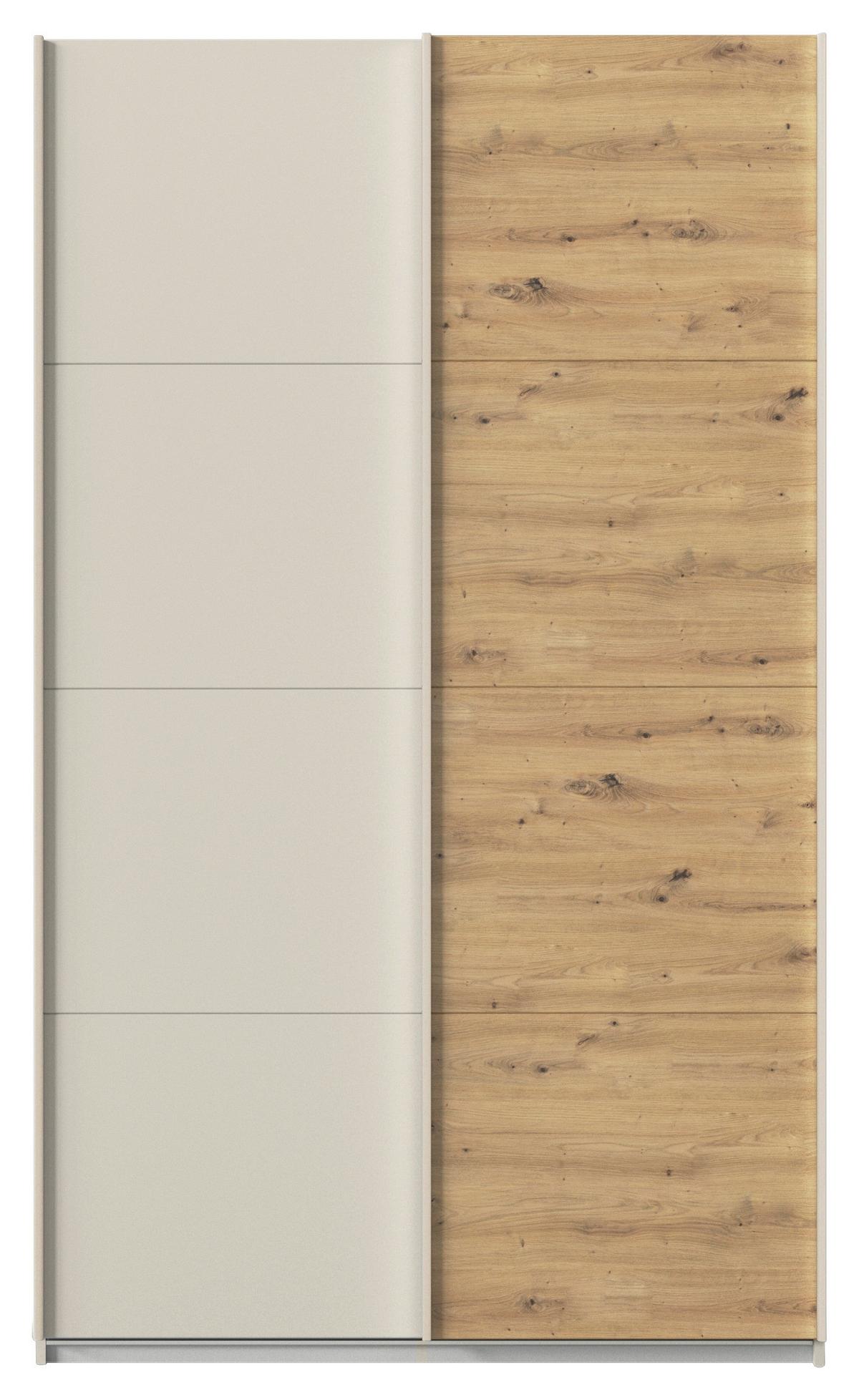 Ormar S Kliznim Vratima Feldkirch - hrast Artisan/boje šampanjca, Trend, drvni materijal (136/229/61cm) - Modern Living