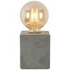 BORDSLAMPA STON - grå/svart, Modern, plast/sten (9,5/9,5/11cm) - Mömax