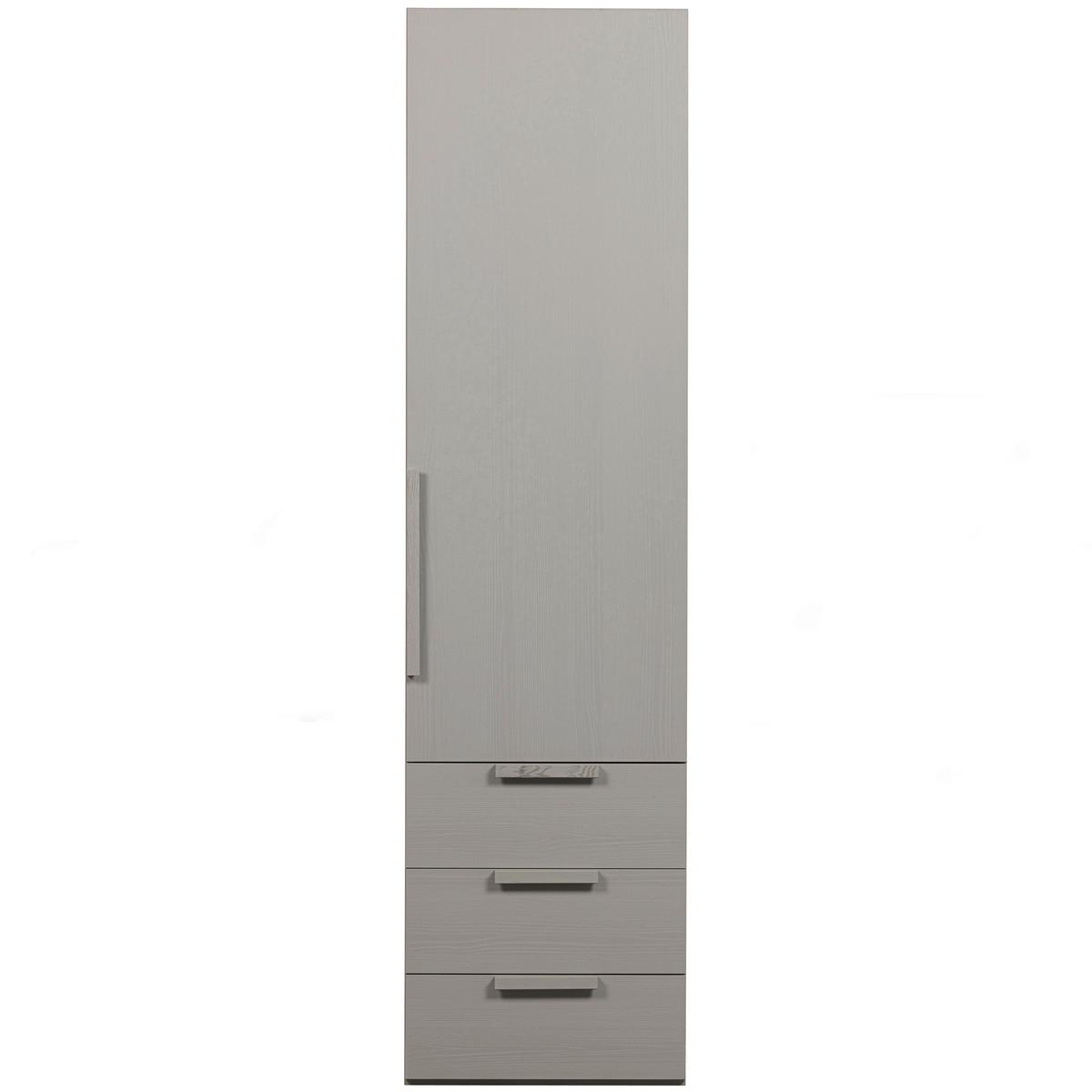 DREHTÜRENSCHRANK Rens, Grau B: 55 cm - Grau, Design, Holz (55/210/58cm) - Livetastic