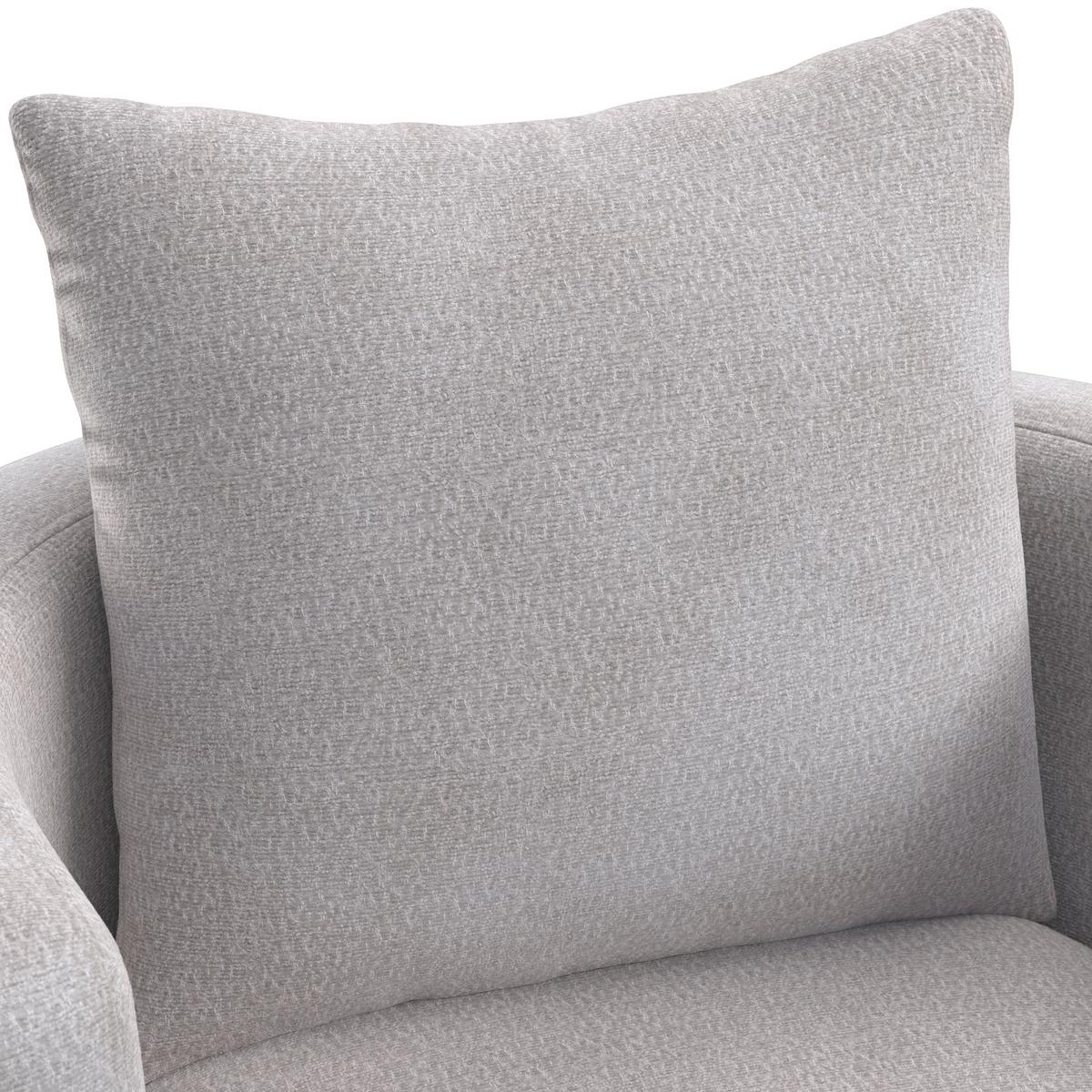 Sessel Marieta Chenille Greige - Greige/Beige, MODERN, Holz/Textil (76/84/78cm)