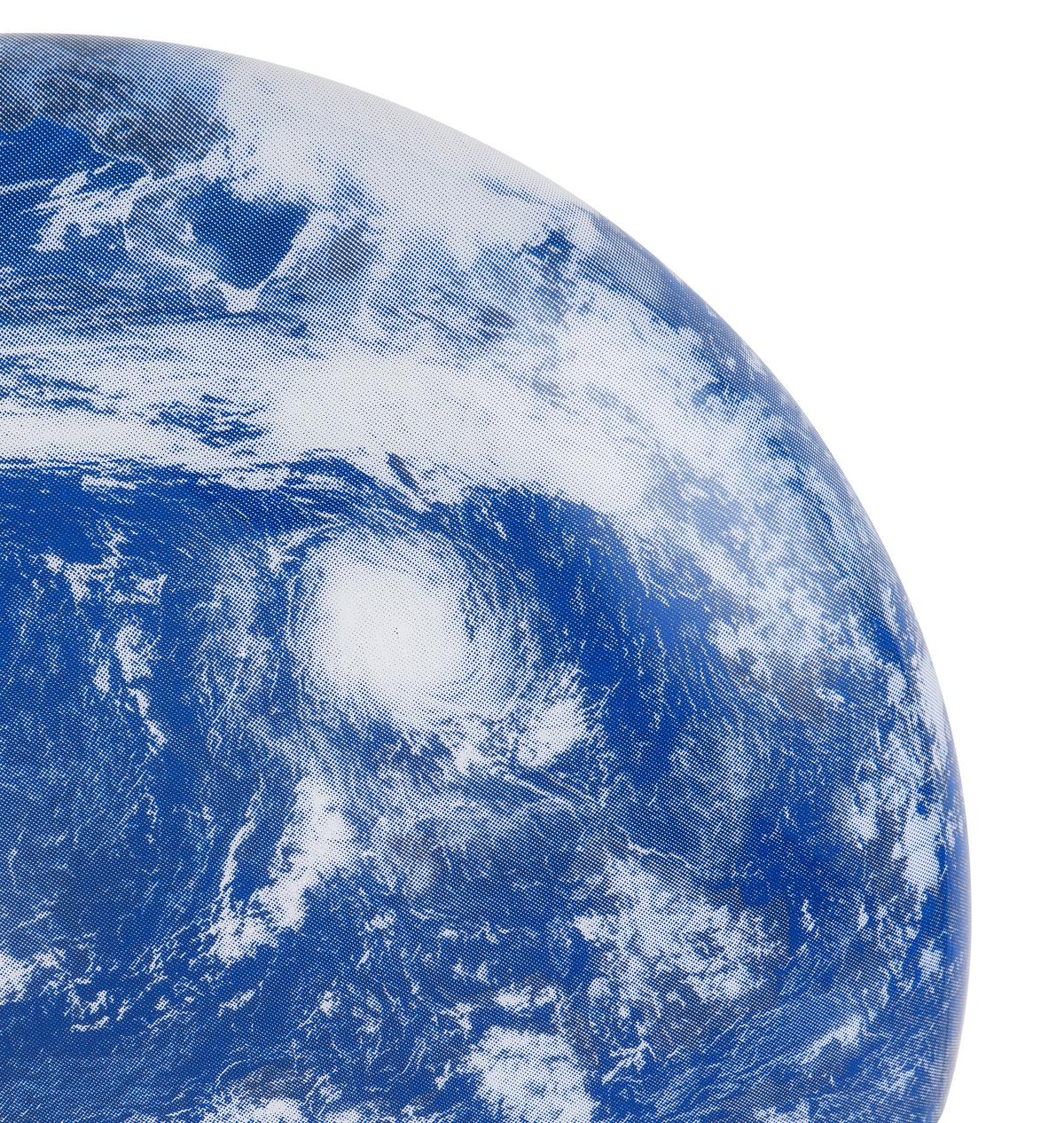 LAMPA SUFITOWA LED SATURNIN - niebieski/biały, Modern, tworzywo sztuczne/metal (60/8,5cm) - Bessagi Home