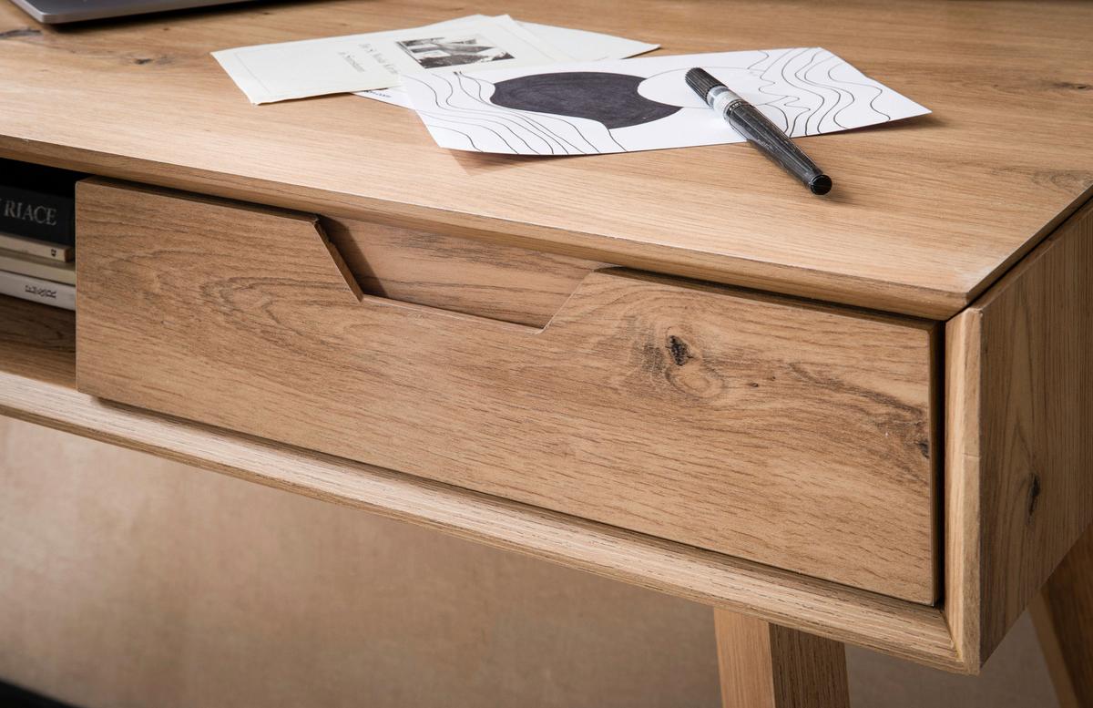 Pisalna Miza Sonoma, Videz Hrasta - barve hrasta, Design, leseni material/les (120/55/77cm) - MID.YOU