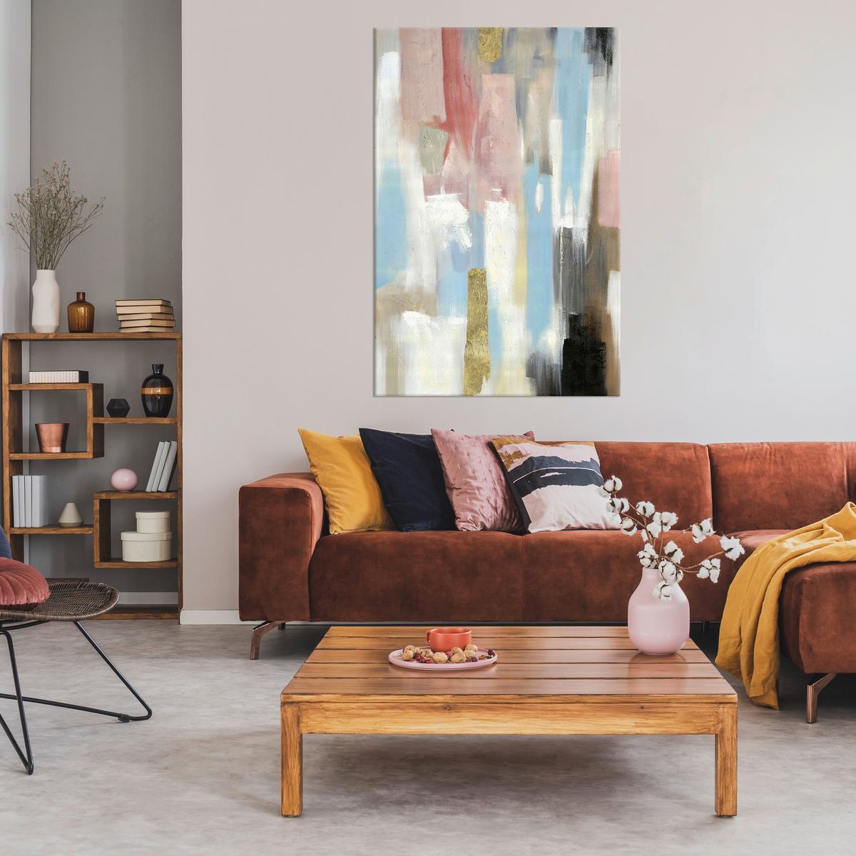 Keilrahmenbild Acryl Multicolor ca. 80x120cm - Multicolor, KONVENTIONELL, Holz/Textil (80/120/3,5cm) - Premium Living