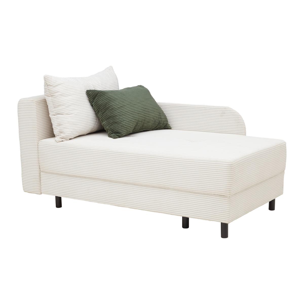 Liege Nova in Perlmutt - Perlmutt/Schwarz, MODERN, Holz/Textil (85/62/145cm) - Mömax