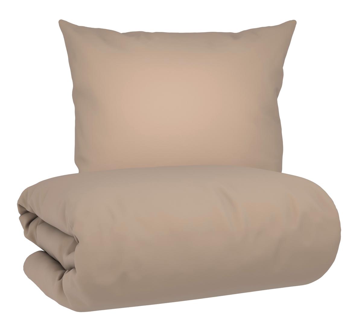 Bettwäsche Julie Hellbraun ca. 135x200cm - Hellbraun, Textil (135/200cm) - Mömax