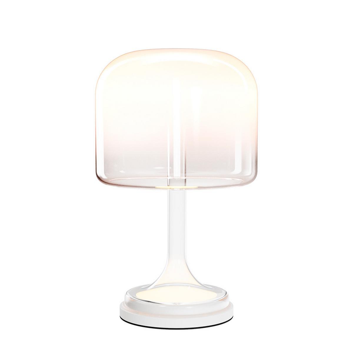 LAMPA STOŁOWA LED MOD286TL-L18W3K SPIRITO - biały wysoki połysk, Design, metal/szkło (26/42cm) - MAYTONI