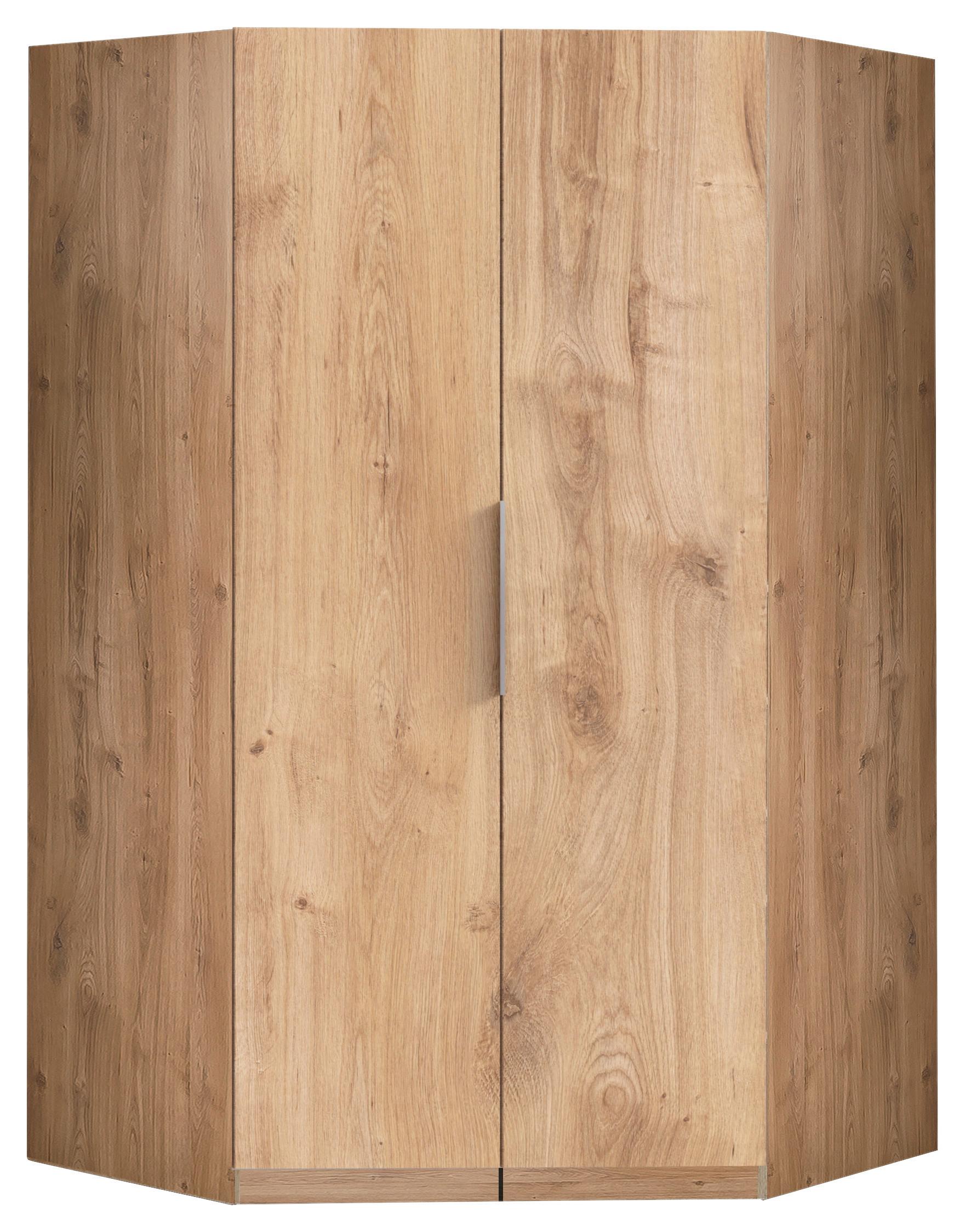 Kutni Ormar Level 36 A - boje hrasta/boje kroma, Moderno, drvni materijal (120cm) - Modern Living