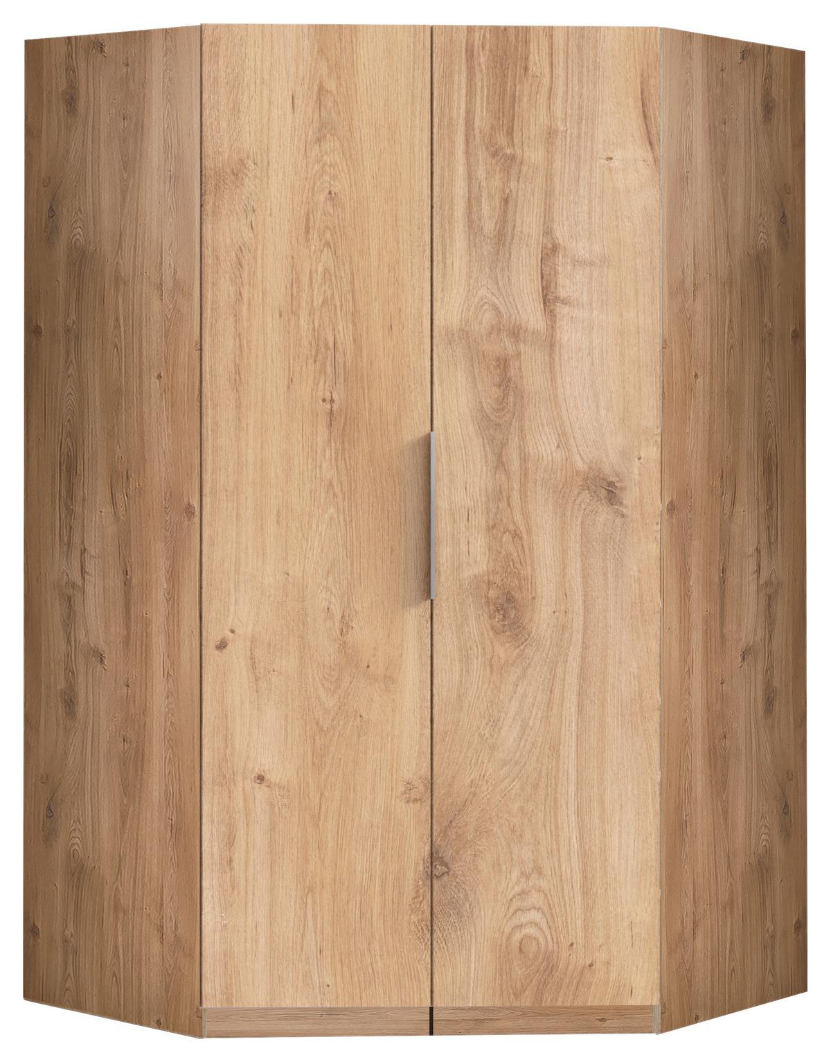 Kutni Ormar Level 36 A - boje hrasta/boje kroma, Moderno, drvni materijal (120cm) - Modern Living
