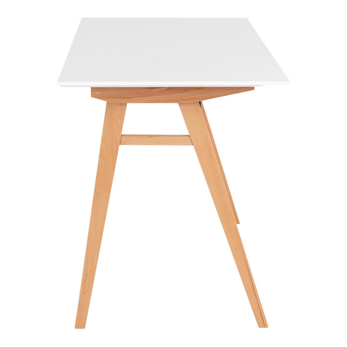 Schreibtisch Vojens Desk Eiche Bianco/Weiß - Eiche Bianco/Weiß, MODERN, Holz/Holzwerkstoff (120/75/60cm) - MID.YOU