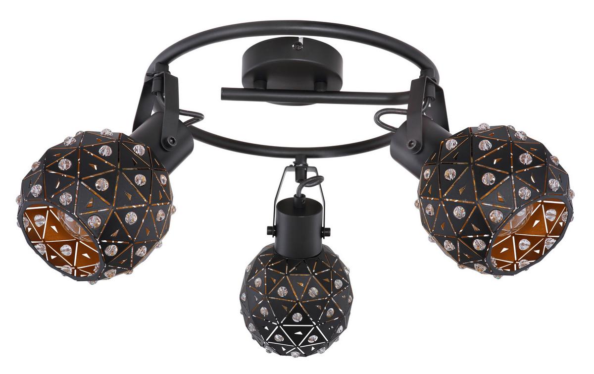Reflektor Jodie - zlate barve/črna, Basics, kovina/steklo (26/29cm) - Globo