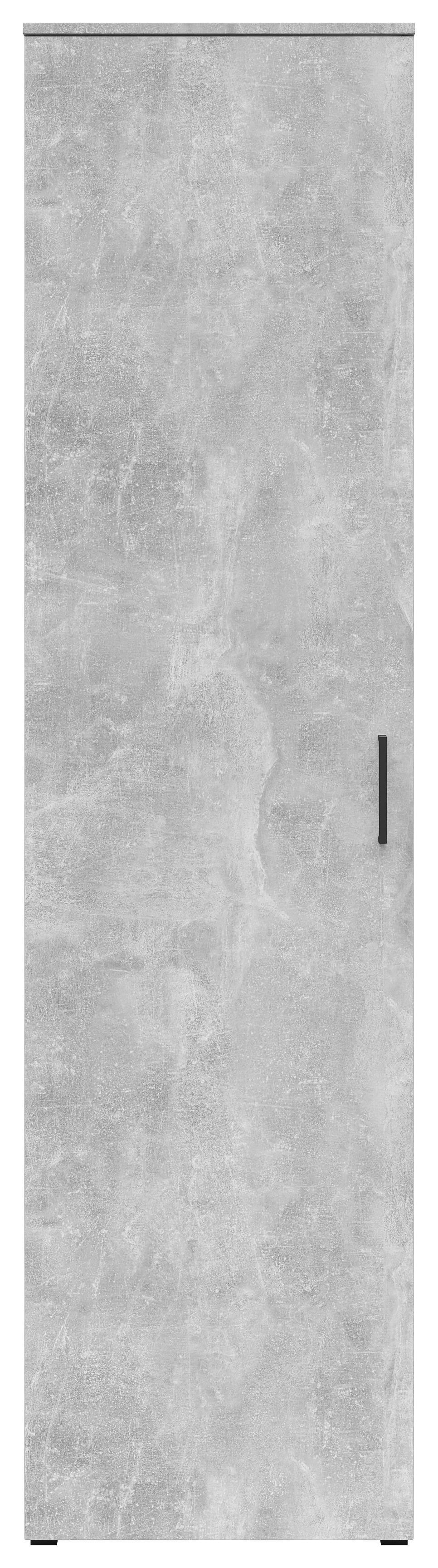 Schrank Multistauraum Grau - Schwarz/Grau, MODERN, Holzwerkstoff/Kunststoff (50/195/40cm) - Mömax