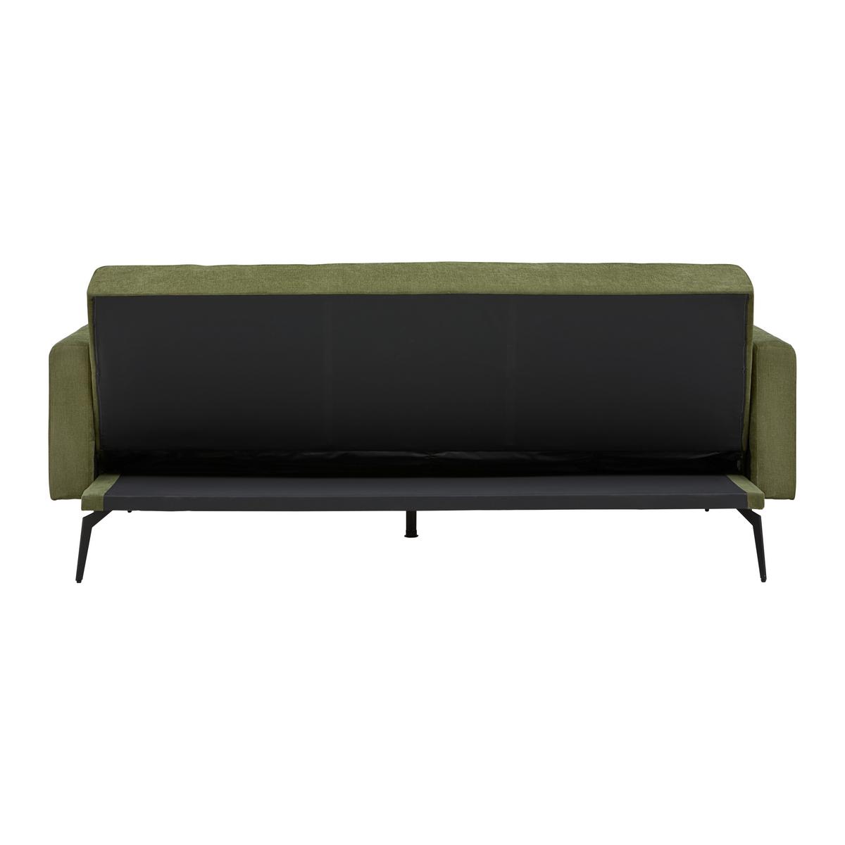 Schlafsofa Lando Grün - Schwarz/Grün, Modern, Holz/Kunststoff (224/87/100cm) - Mömax
