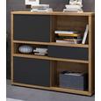 Regal Eichefarben - Eichefarben/Anthrazit, MODERN, Holzwerkstoff/Kunststoff (116,6/112,8/37cm) - Premium Living Regal Eichefarben - Eichefarben/Anthrazit, MODERN, Holzwerkstoff/Kunststoff (116,6/112,8/37cm) - Premium Living