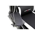Gamingstuhl Schwarz/Weiß - Schwarz/Weiß, Kunststoff/Textil (78/124-134/52cm) - Dxracer Gamingstuhl Schwarz/Weiß - Schwarz/Weiß, Kunststoff/Textil (78/124-134/52cm) - Dxracer