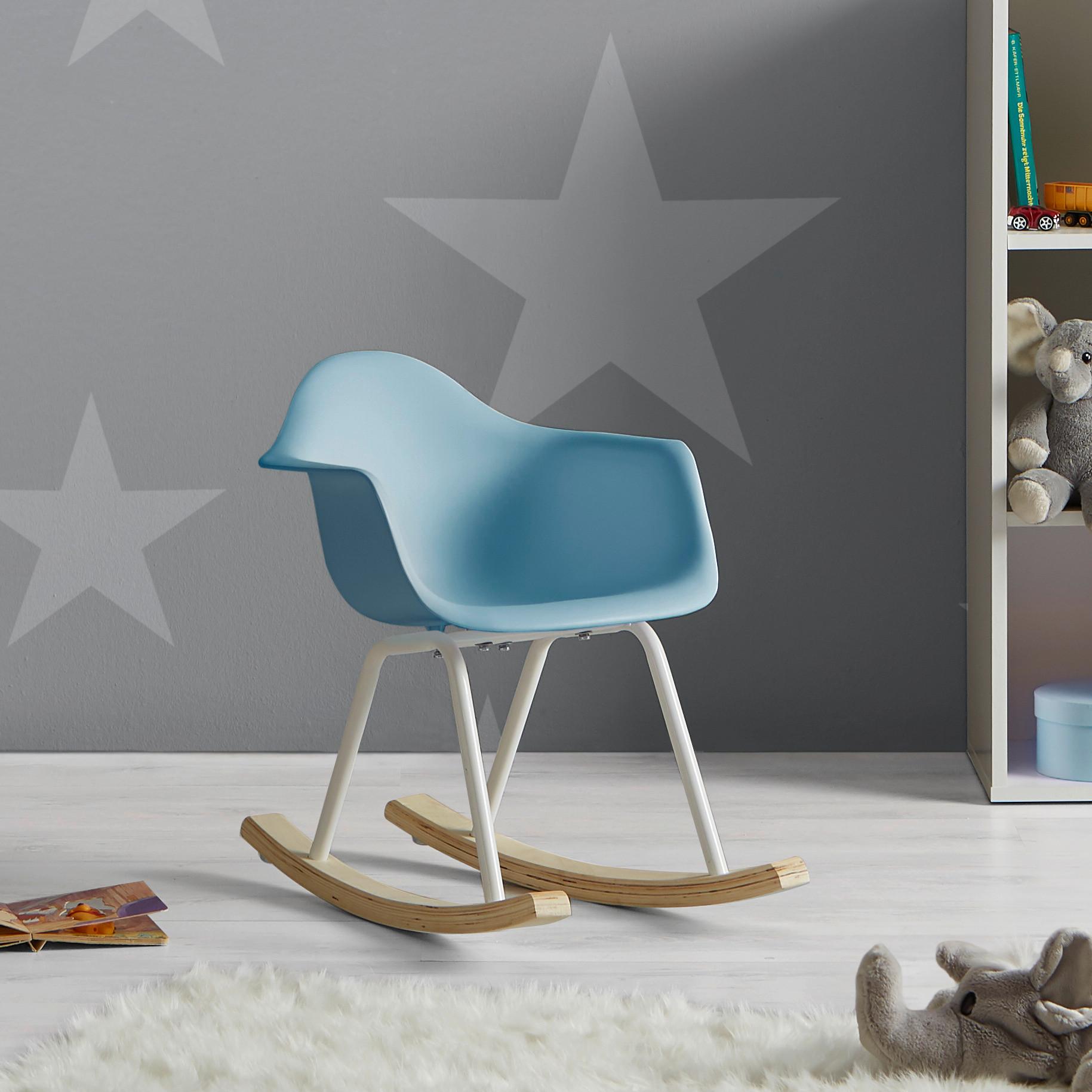 Kinderstuhl Bobby Blau Kunststoff - Blau, MODERN, Holz/Kunststoff (41,5/60/54cm) - Bessagi Kids