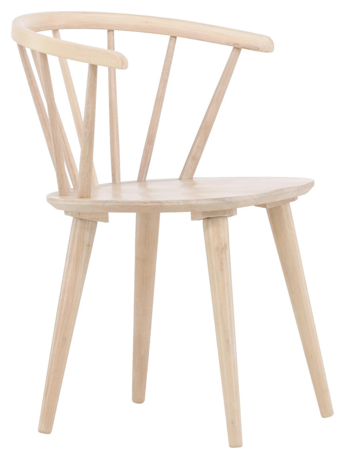 STUHL-SET BOBBY - Weiß, Design, Holz (55/75/53cm) - Livetastic