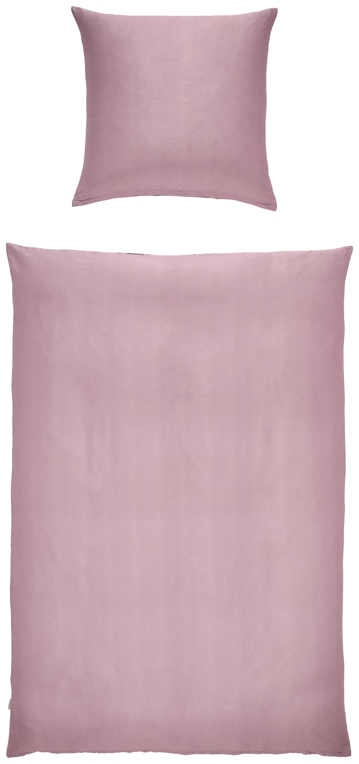POŚCIEL DWUSTRONNA FLEUR - liliowy, Konventionell, tkanina (135/200cm) - Essenza