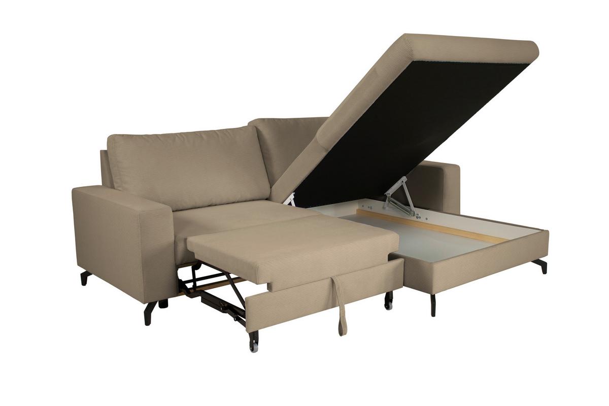 Kutna Garnitura Clara - bež, Moderno, tekstil (240/177cm) - Modern Living